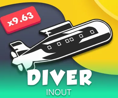 Diver crash game with multiplier